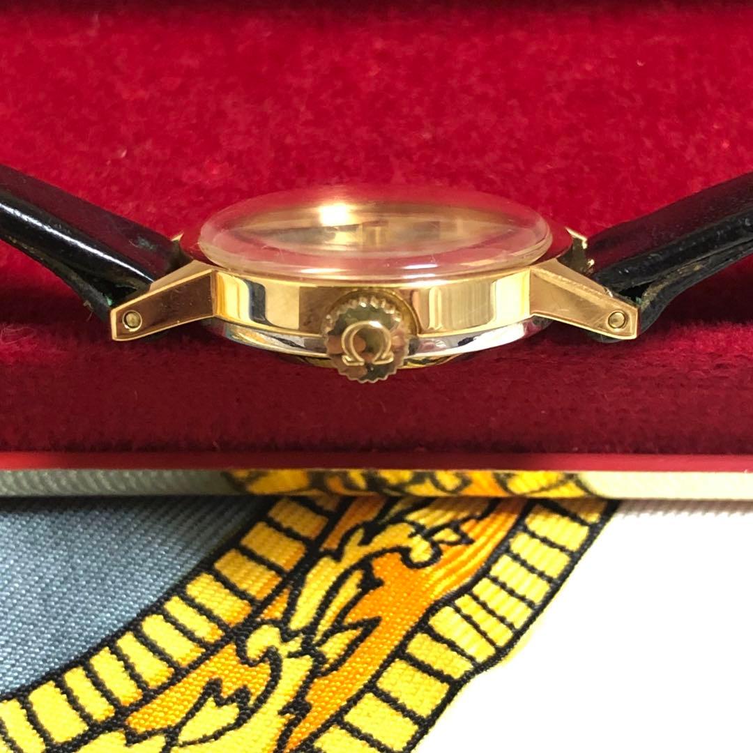 80s オメガ OMEGA レディース 手巻 ジュネーブ 箱 稼働品 ベルト交済