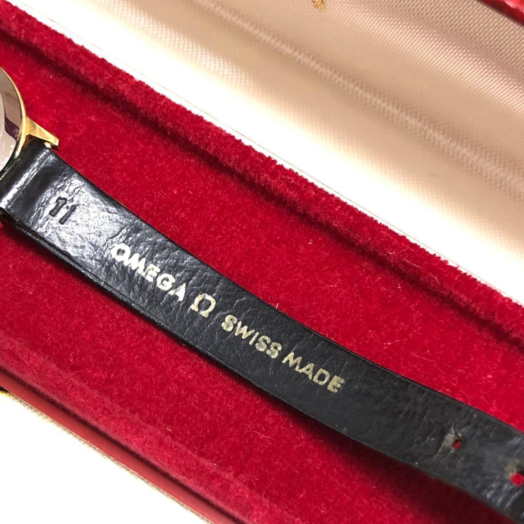 80s オメガ OMEGA レディース 手巻 ジュネーブ 箱 稼働品 ベルト交済