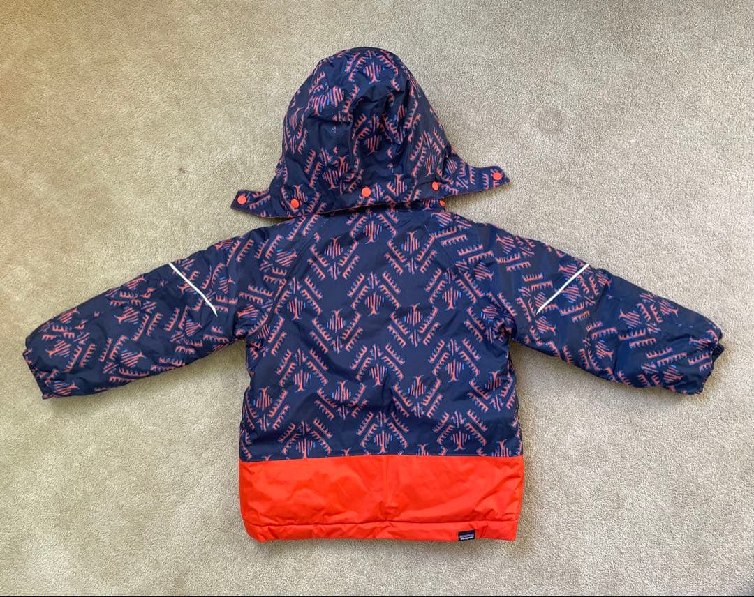Patagonia 子ども用スキーウェア ネイビー/オレンジ