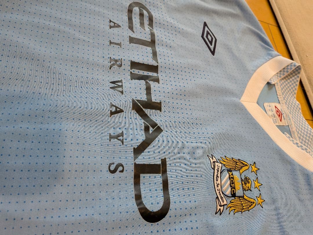 UMBRO11/12マンチェスターシティ長袖ユニフォームNo.19ナスリ