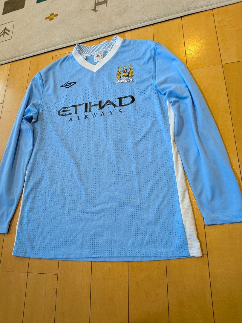 UMBRO11/12マンチェスターシティ長袖ユニフォームNo.19ナスリ