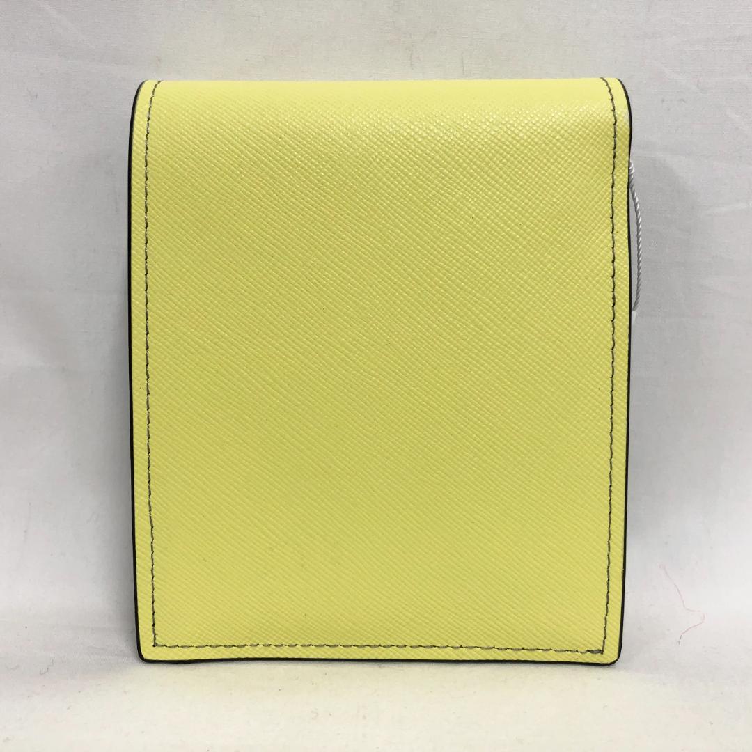 ○★新品未使用　MARNI マルニ　二つ折り財布　グレー×イエロー系