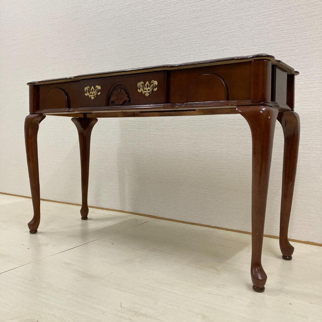 猫脚　コンソール　デスク　机　クラシック　アンティーク調