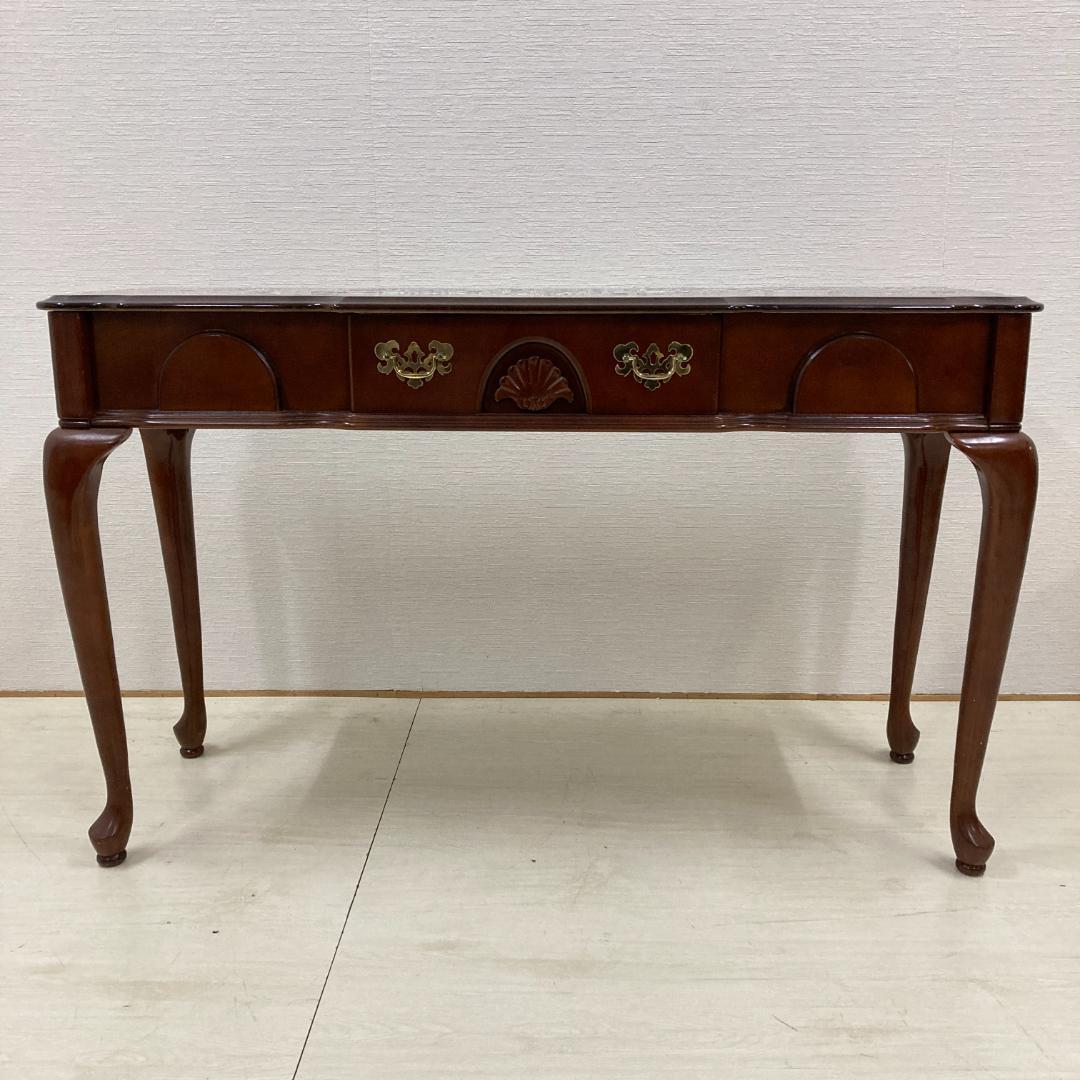 猫脚　コンソール　デスク　机　クラシック　アンティーク調