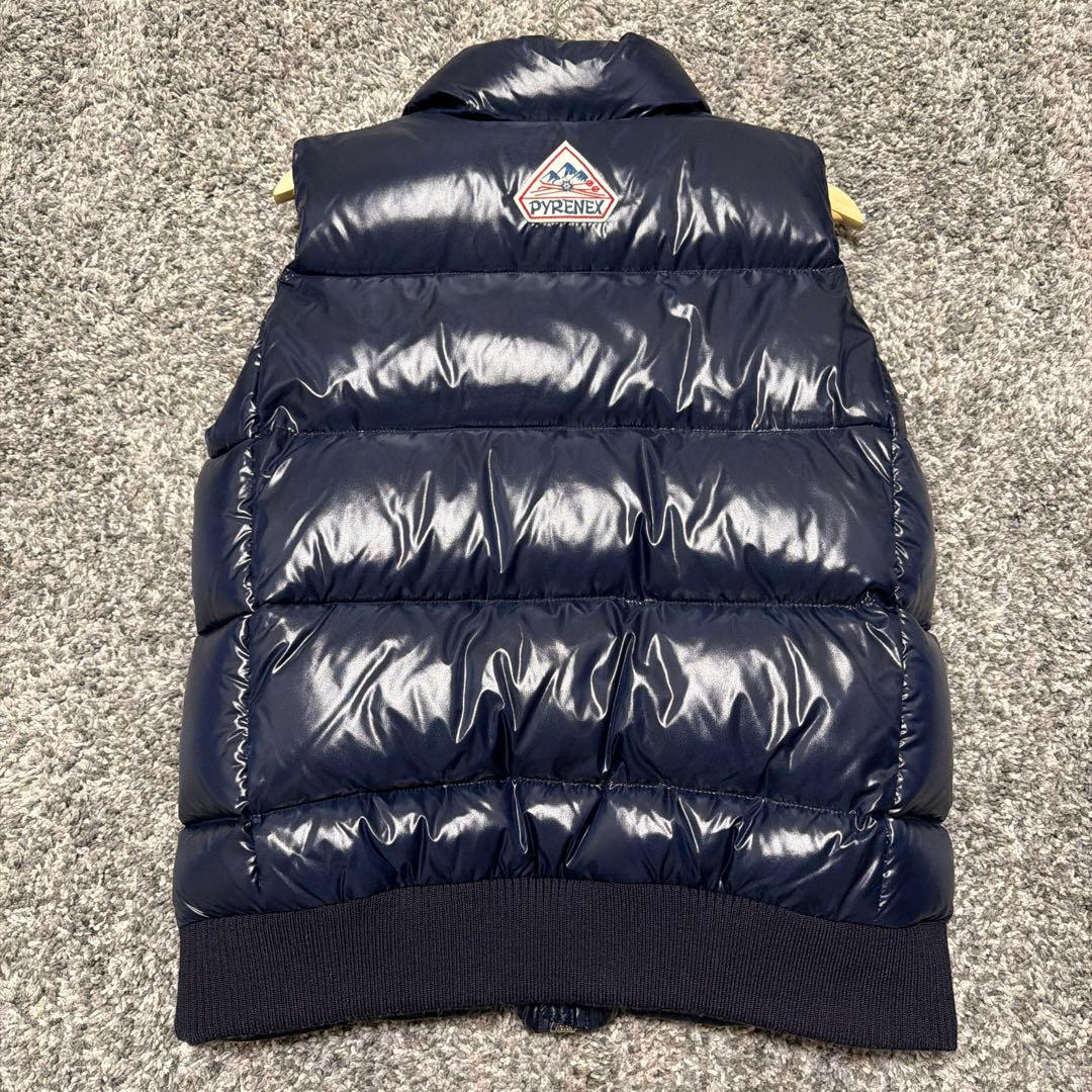 【美品】ピレネックス ネイビー ダウンベスト　Lサイズ