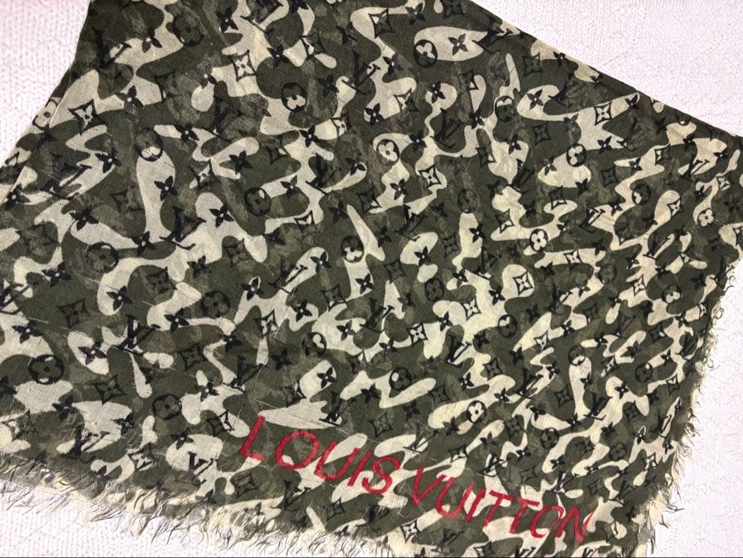 LOUIS VUITTON 村上隆カモフラージュストール