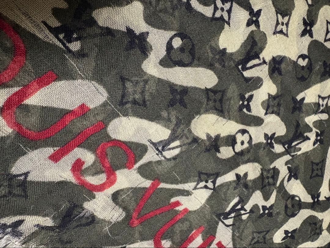 LOUIS VUITTON 村上隆カモフラージュストール