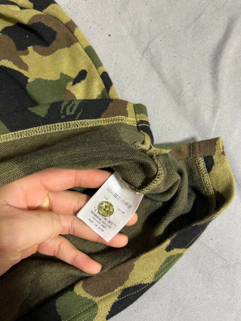ま*い様 A BATHING APE カモフラージュ柄 ポロシャツ M