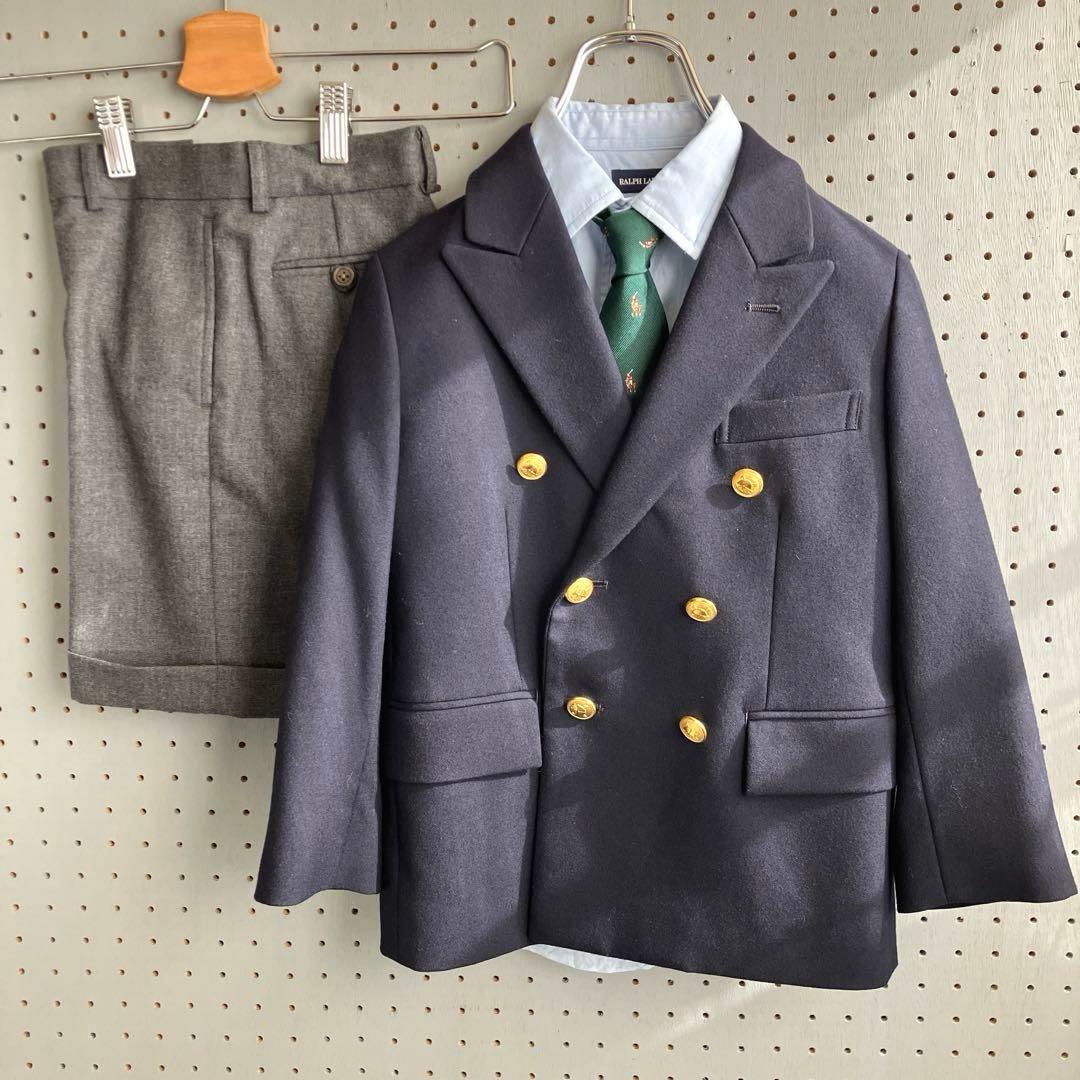 【最短即日発送】結婚式 披露宴ラルフローレン ジャケット パンツ シャツ 115