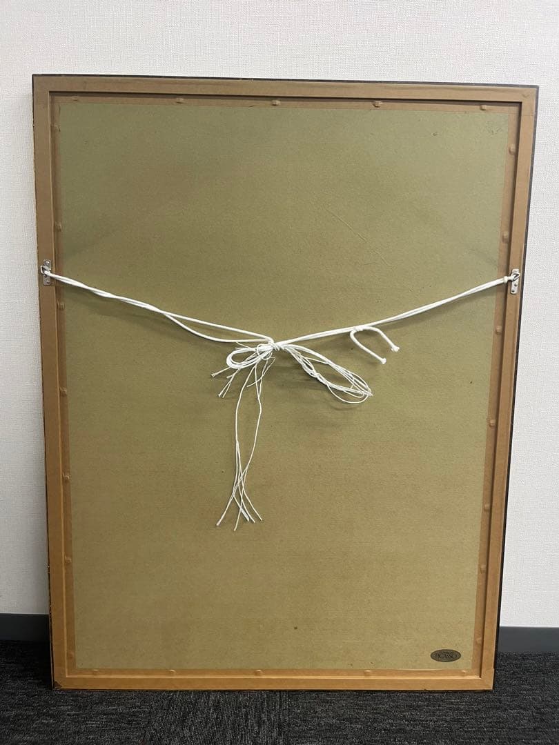 リトグラフ　アンドレ・ブラジリエ　ベンチの女性