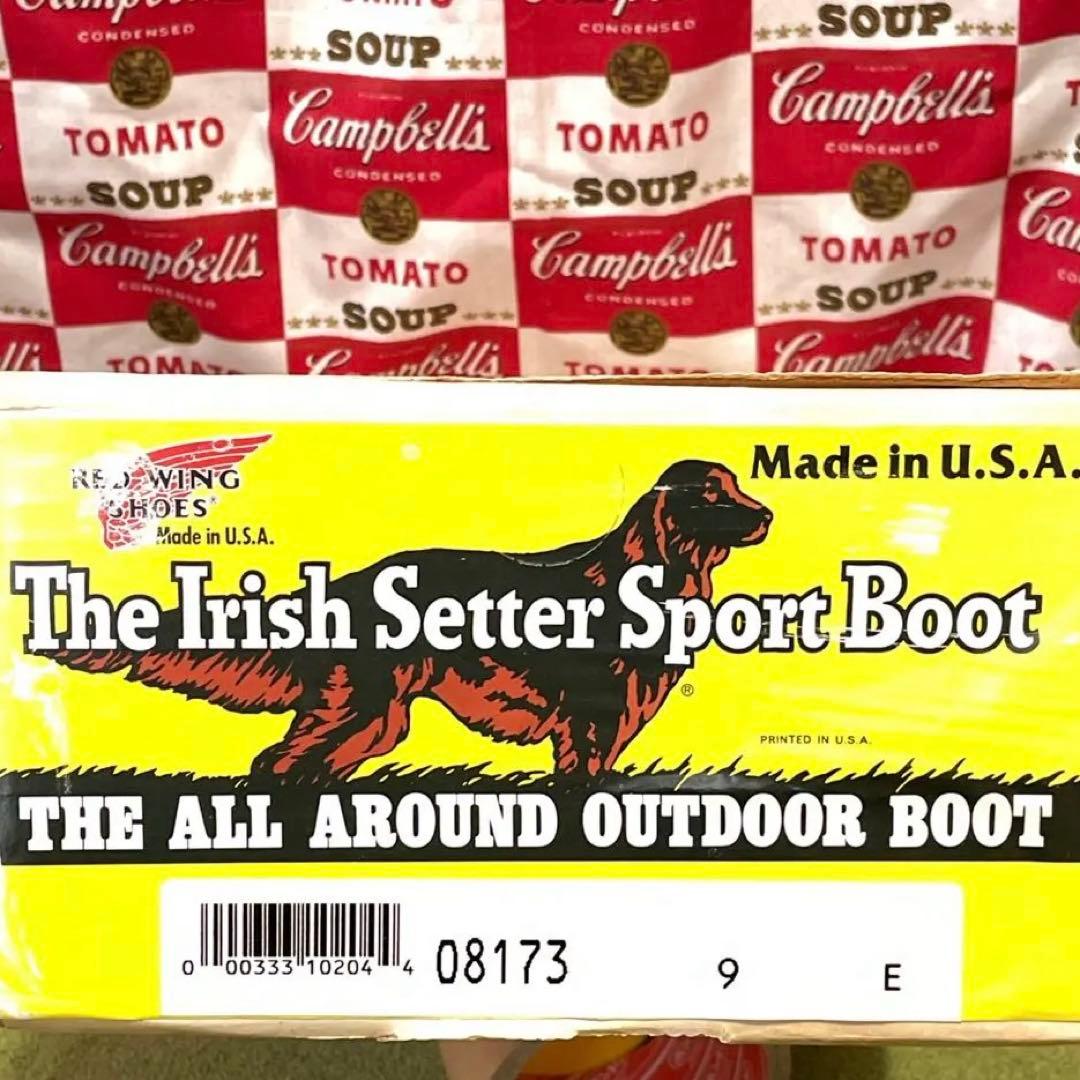 90s箱有★REDWING8173★スウェードアイリッシュセッター★犬タグ★9E