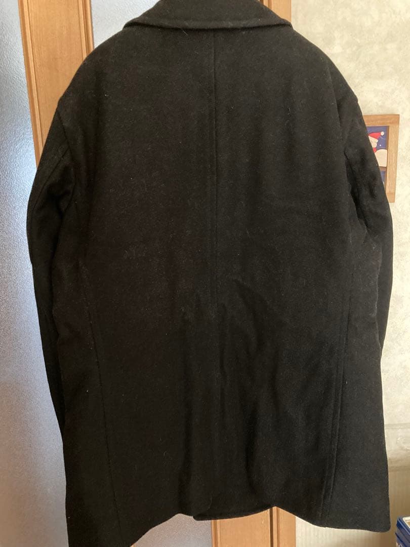 UNIQLO ウールブレンド ピーコート XL ブラック