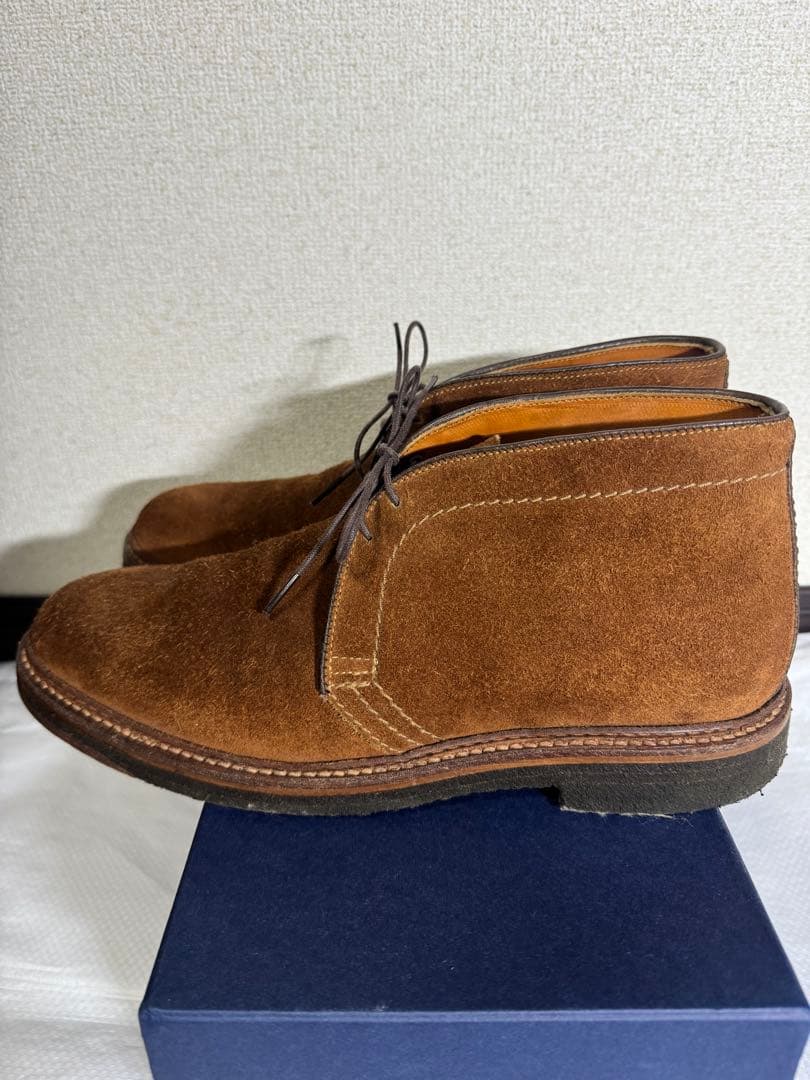 ALDEN オールデン 革靴 スウェード7.5 B/D 約25.5cm 箱 袋付