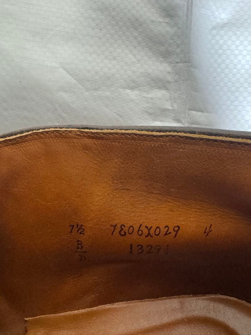 ALDEN オールデン 革靴 スウェード7.5 B/D 約25.5cm 箱 袋付