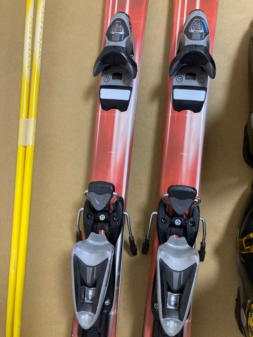 KAZAMAジュニア用スキー板130cm ブーツ24cmストック100cm