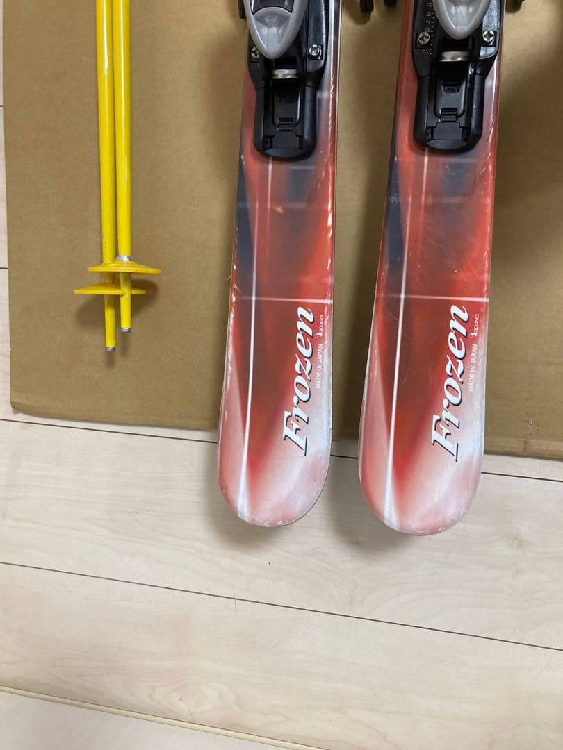 KAZAMAジュニア用スキー板130cm ブーツ24cmストック100cm