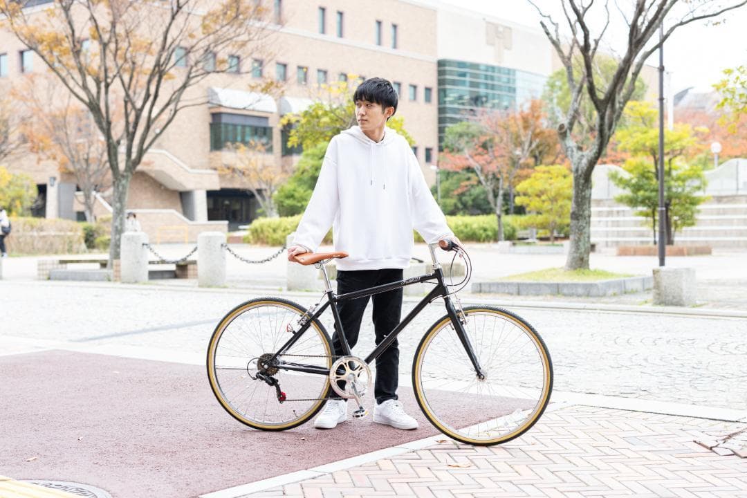 新品/送料無料　クロスバイク シマノ製6段変速 26インチ　ダークグリーン