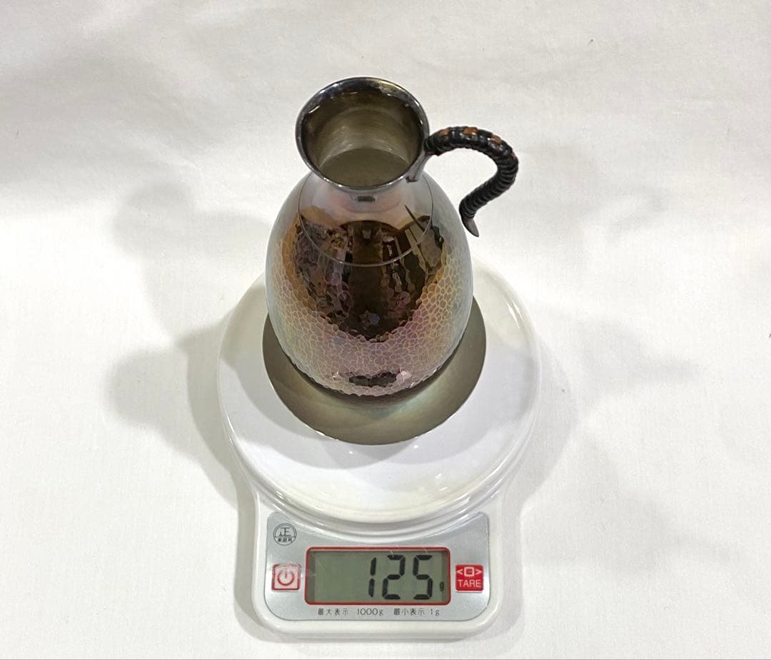 あ*3様 銀製チロリ(刻印　銀製)と銀杯(刻印　silver)