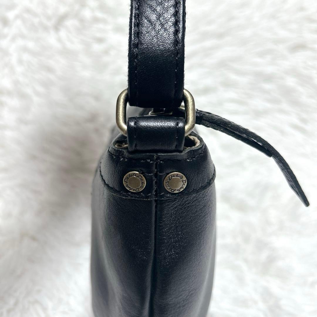 半*ご様 【新品】ダコタ ショルダーバッグ ジェントリー レザー ブラック 斜め