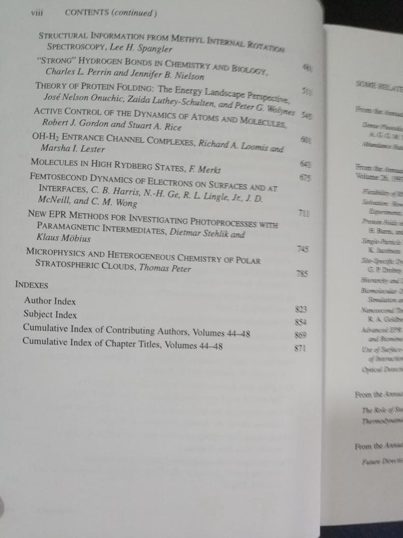 ANNU REV PHYS CHEM v48 1997 物理化学年次学術雑誌