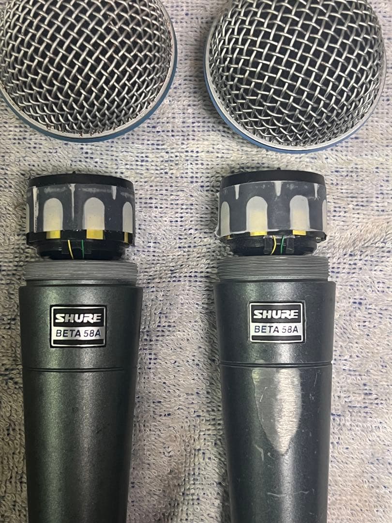 SHURE BETA58A 稀少 ガラスダイアフラム 2本 ダイナミックマイク