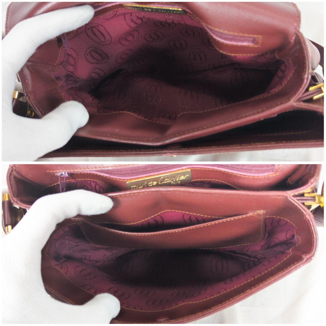 【極美品】 カルティエ マストライン メッセンジャーバッグ ２層タイプ 保存袋付