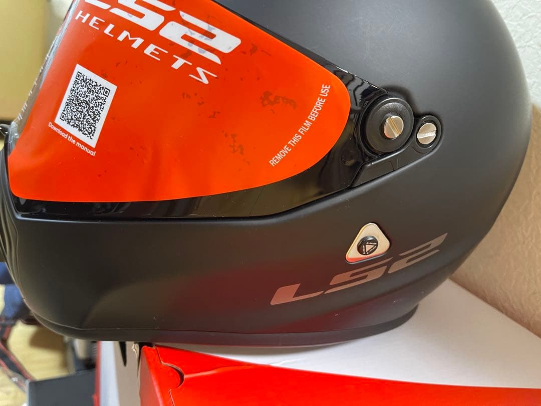 LS2 ストリートファイターフールフェイスヘルメット ブラック(サイズ:L)