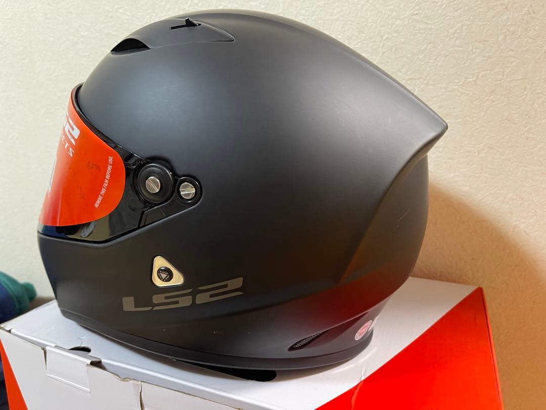 LS2 ストリートファイターフールフェイスヘルメット ブラック(サイズ:L)