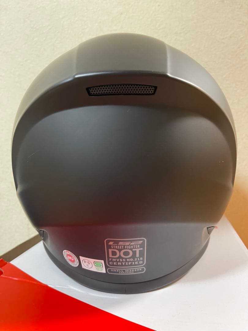 LS2 ストリートファイターフールフェイスヘルメット ブラック(サイズ:L)