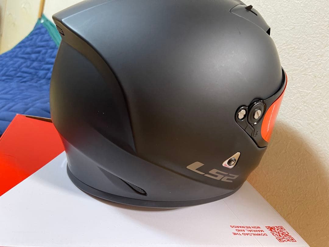 LS2 ストリートファイターフールフェイスヘルメット ブラック(サイズ:L)