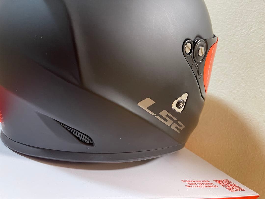 LS2 ストリートファイターフールフェイスヘルメット ブラック(サイズ:L)