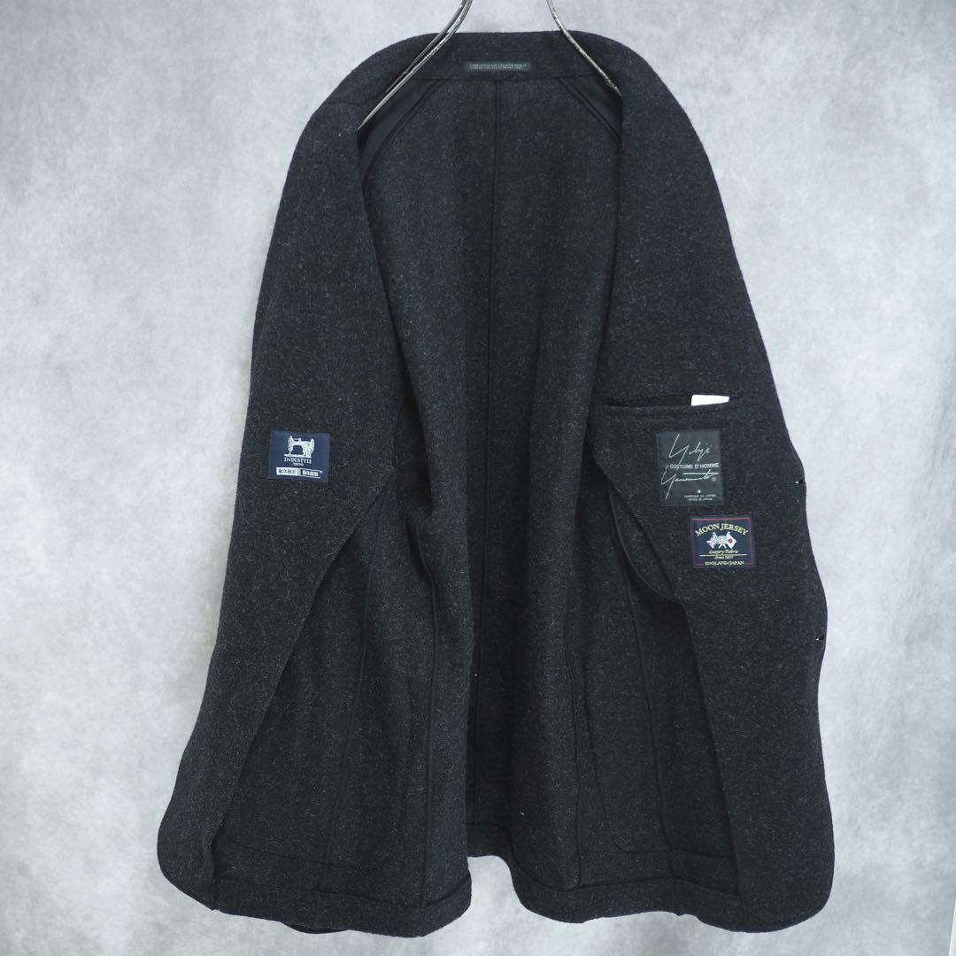 ヨウジヤマモト×INDUSTYLE｜14AW ウールジャージーブレザー（黒・4）