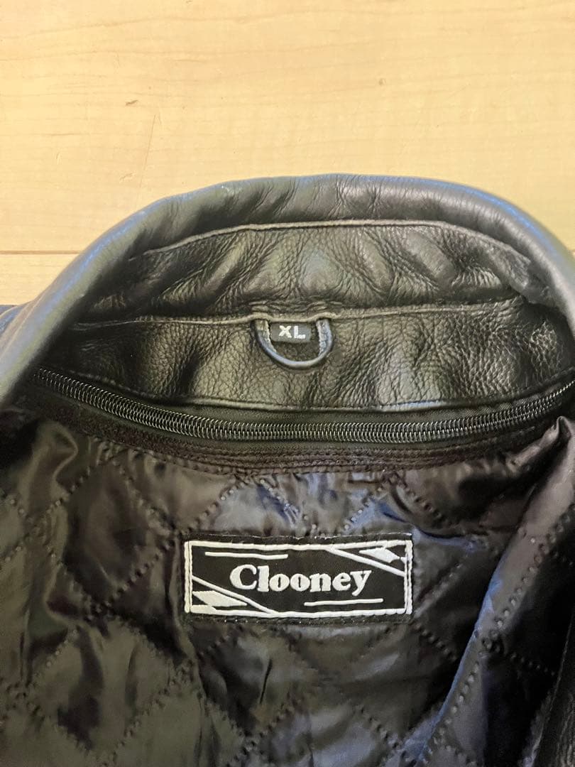 Clooney クルーニーレザージャケットxLとレザーパンツセット 36