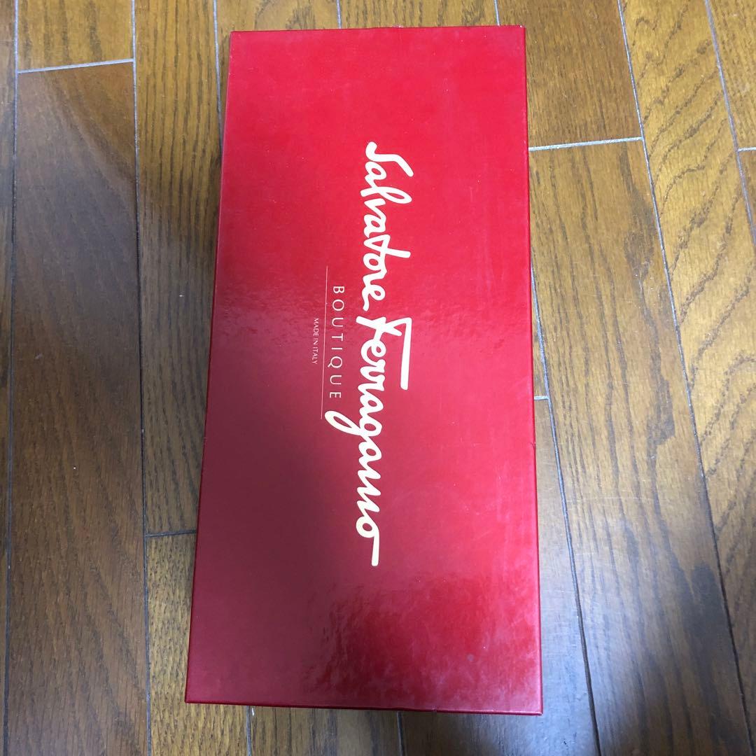 〔未使用〕Salvatore Ferragamo リボン付きフラットシュー