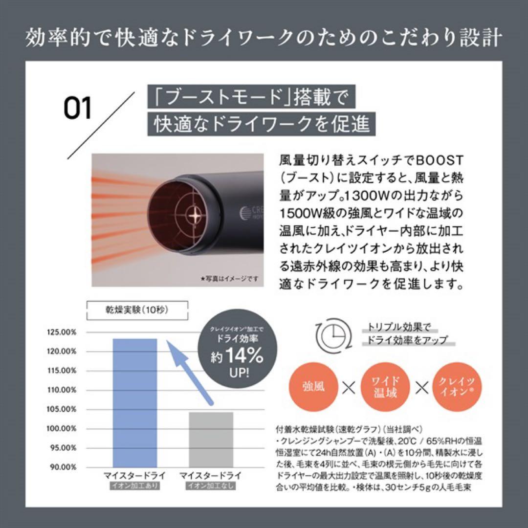 新品未使用品 ドライヤー MEISTER DRY CMD-P04B