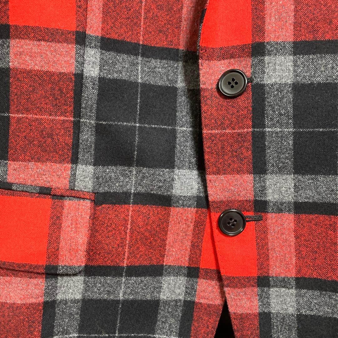 【美品】ジョンローレンスサリバン テーラードジャケット　タータンチェック　36