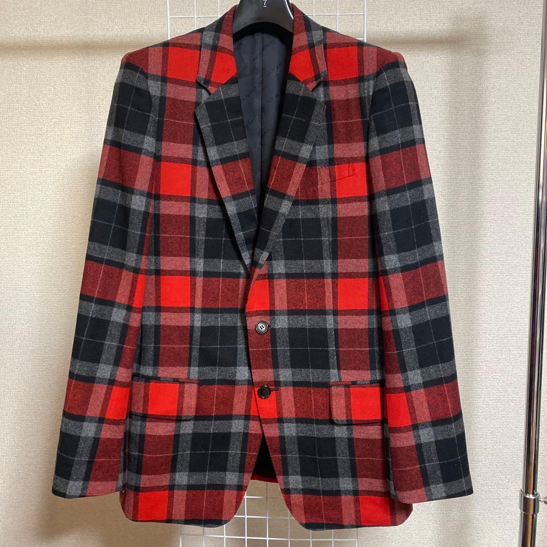 【美品】ジョンローレンスサリバン テーラードジャケット　タータンチェック　36