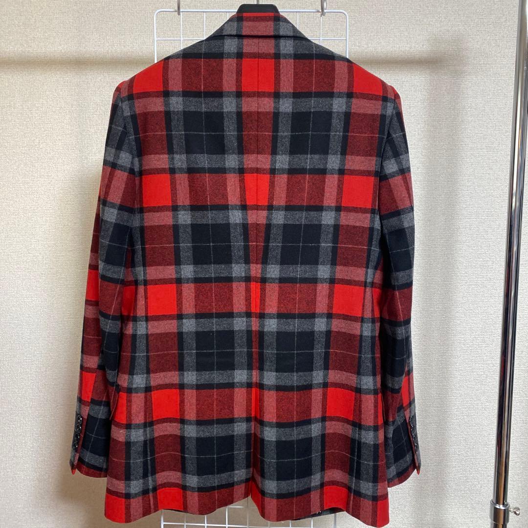 【美品】ジョンローレンスサリバン テーラードジャケット　タータンチェック　36