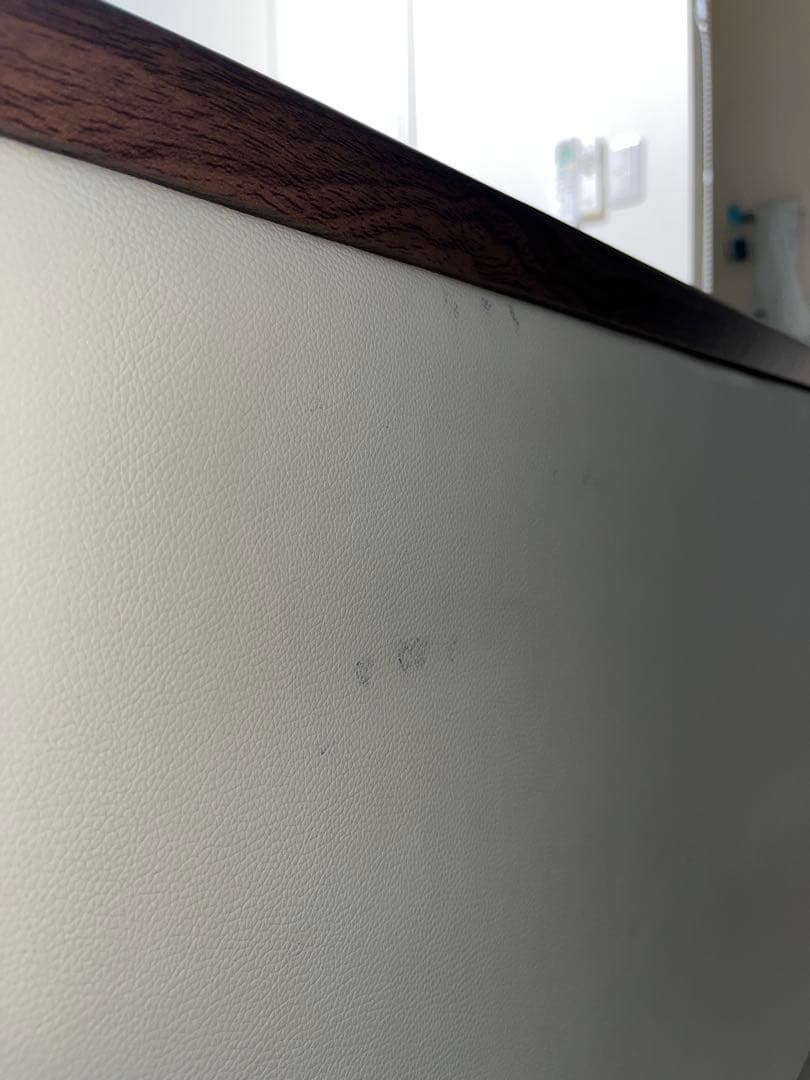 ニトリ　Ｌ字ソファ　ホワイト合成皮革製