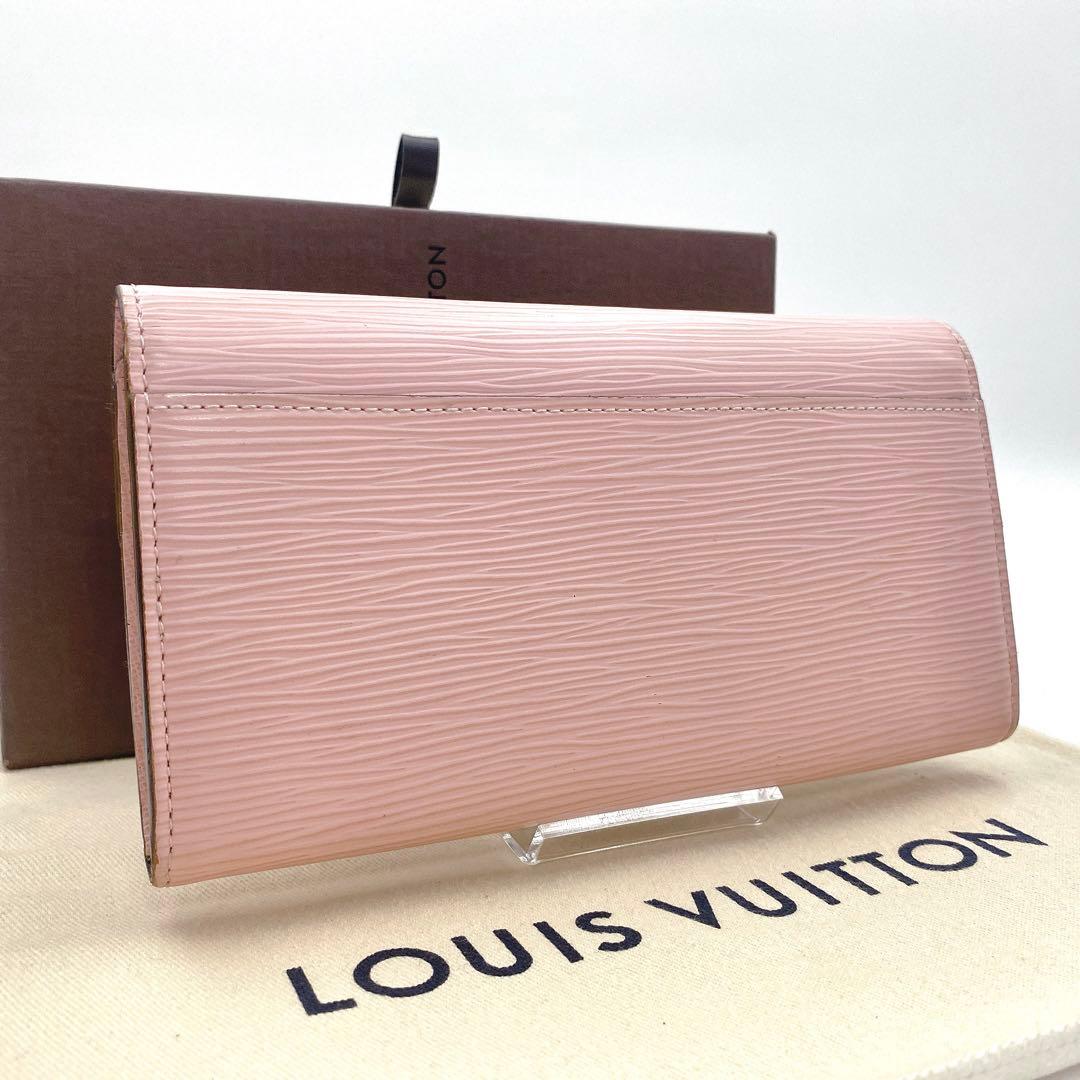 【箱付】ルイヴィトン エピ ポルトフォイユサラ 長財布 ローズバレリーヌ ピンク