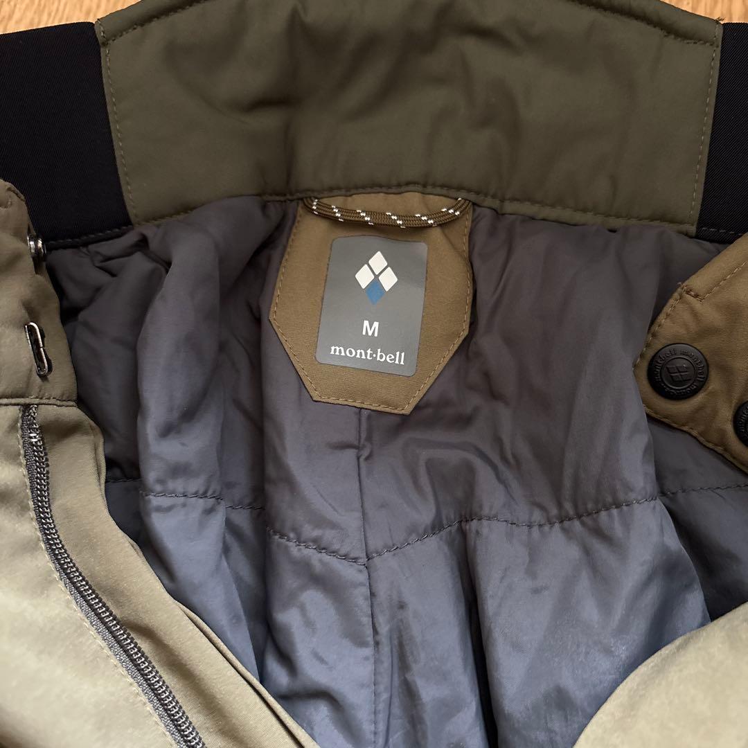 モンベル　スノーウェア　メンズM カーキ