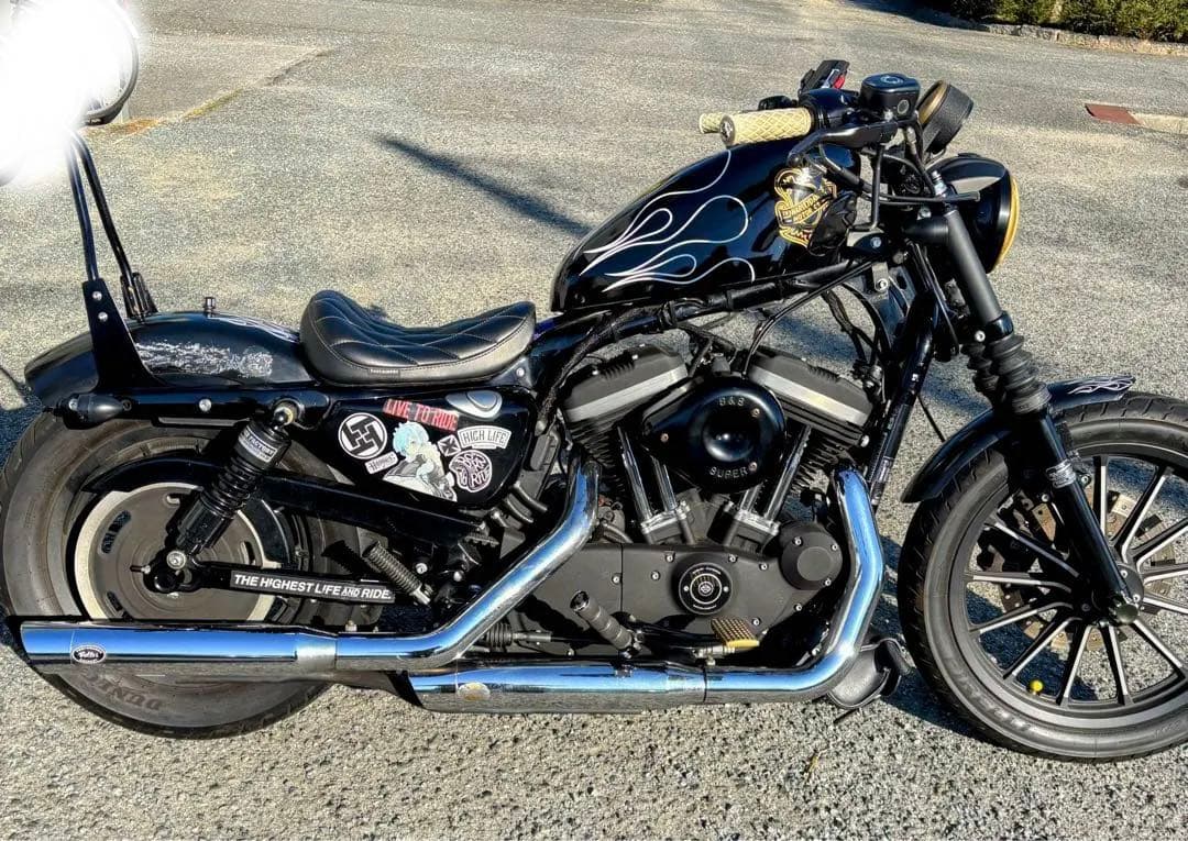 ハーレースポーツスターXL883N ショート加工 純正フェンダー前後セット