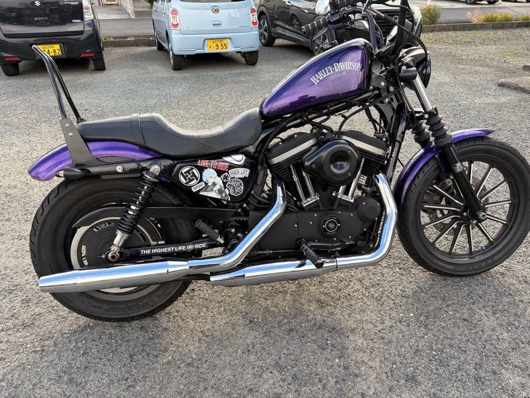 ハーレースポーツスターXL883N ショート加工 純正フェンダー前後セット