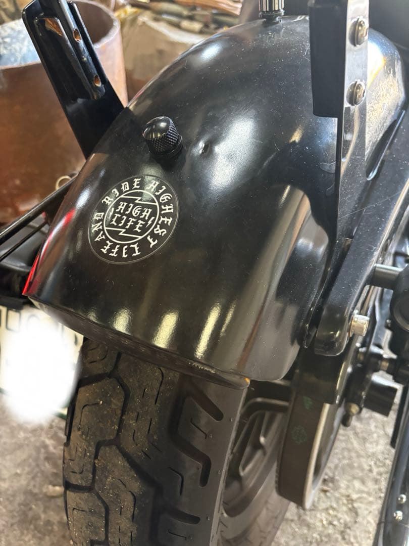 ハーレースポーツスターXL883N ショート加工 純正フェンダー前後セット