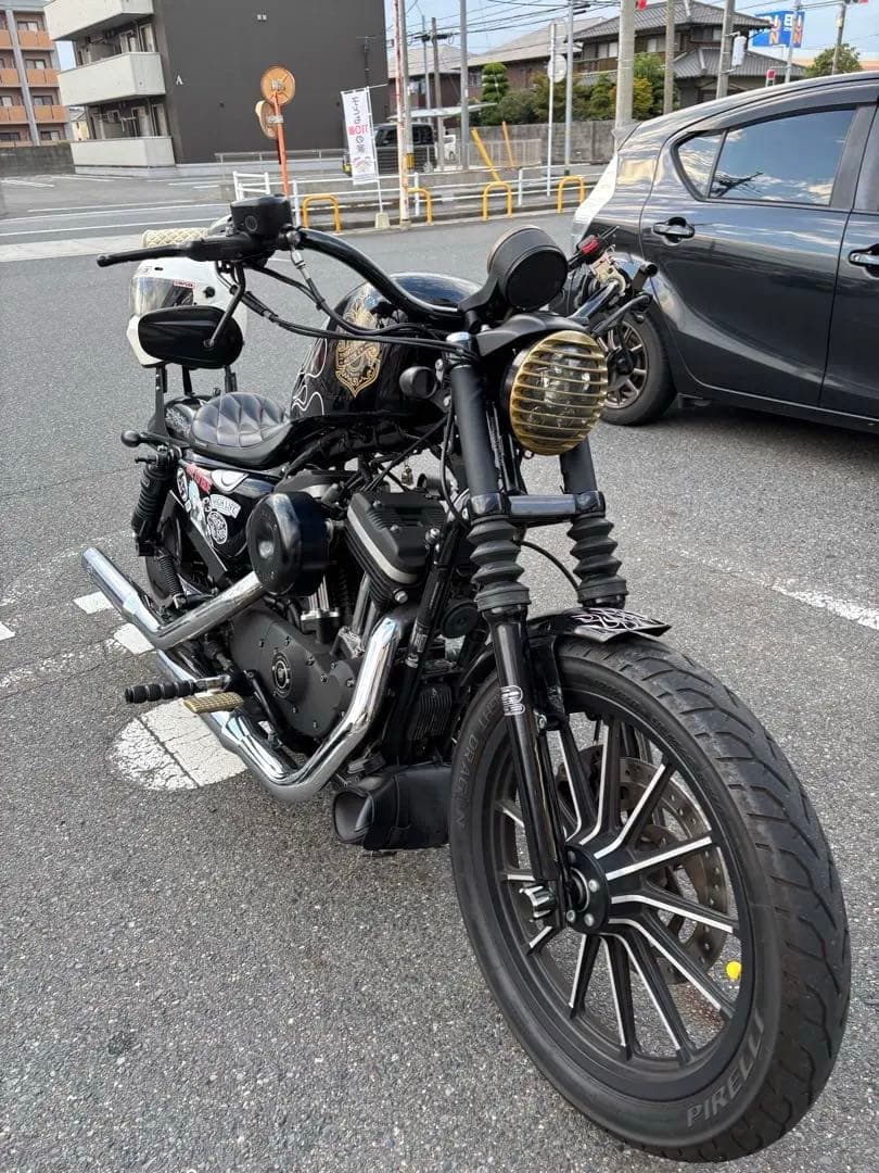 ハーレースポーツスターXL883N ショート加工 純正フェンダー前後セット