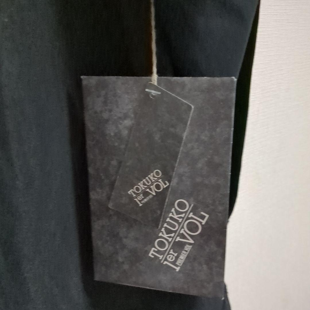 タグ付き未使用品⭐️トクコプルミエヴォル⭐️黒地長袖チュニック❣️袖シースルー