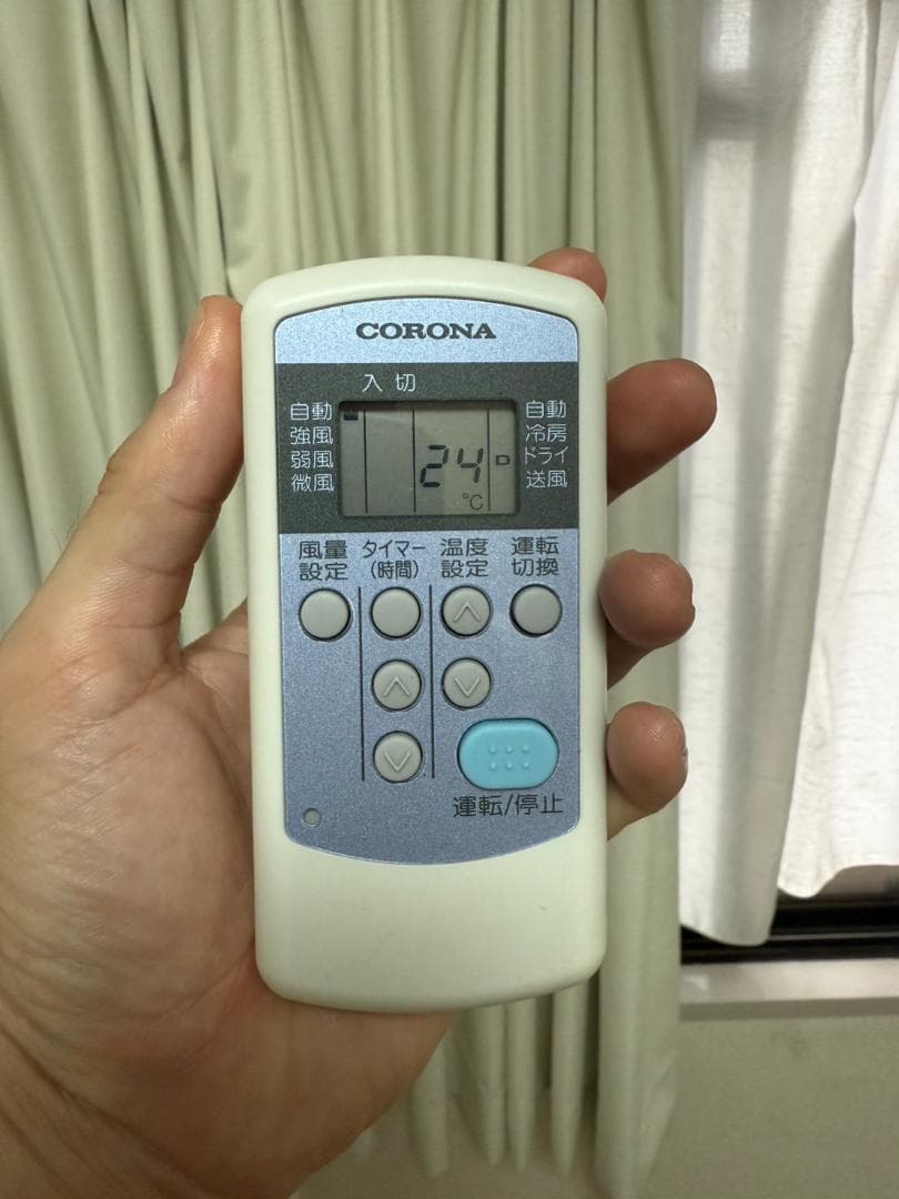 【なつ】CORONA 窓用エアコン リモコン付き