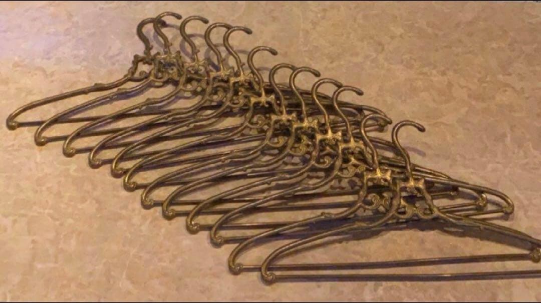 イタリア製　真鍮ハンガー　アンティーク Italian brass hanger