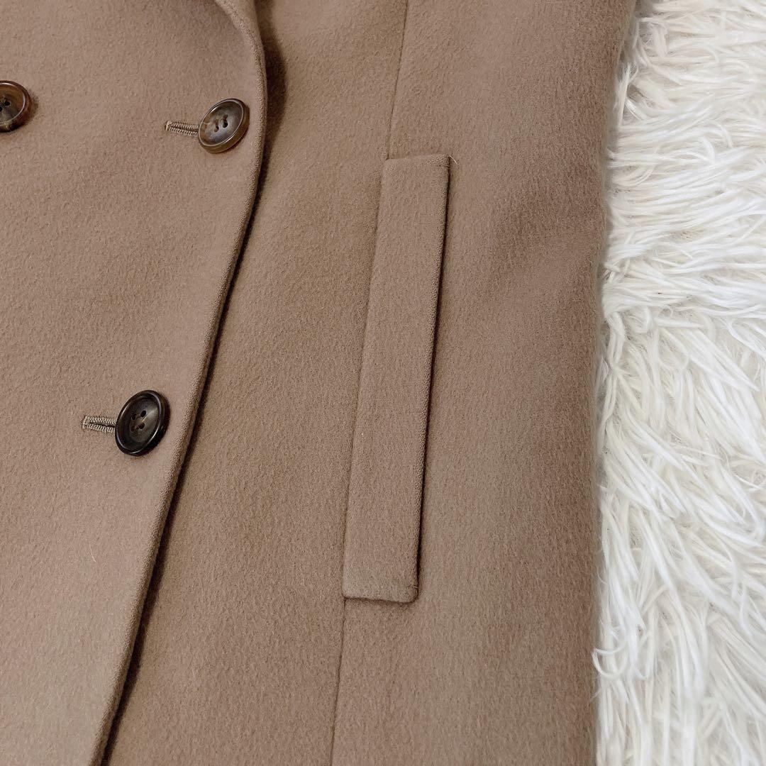 【美品・最高級】フォクシーブティック カシミヤ100%チェスターコート ベージュ