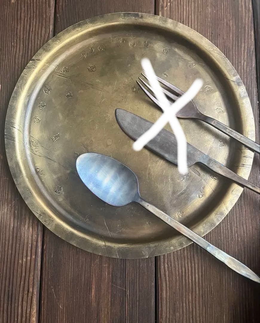 【スプーン・プレートのみ】永島義教 真鍮プレートzemmai